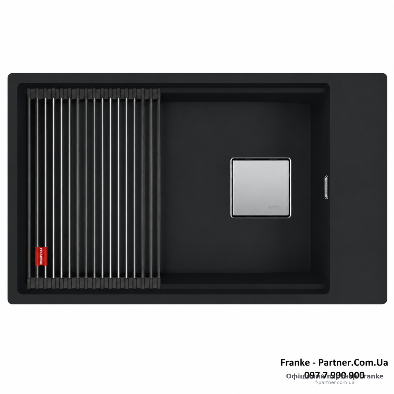 Мийка Franke KUBUS 2 KNG 110-62 Фраграніт онікс під стільницю 125.0750.752