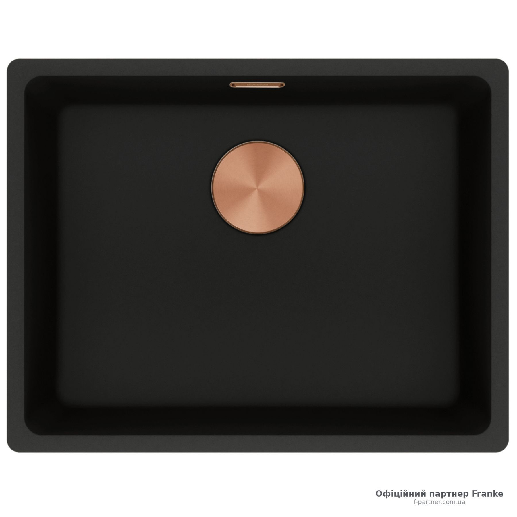 Мийка Franke Maris MRG 110-52 Copper Edition Фраграніт чорний матовий під стільницю 125.0755.506