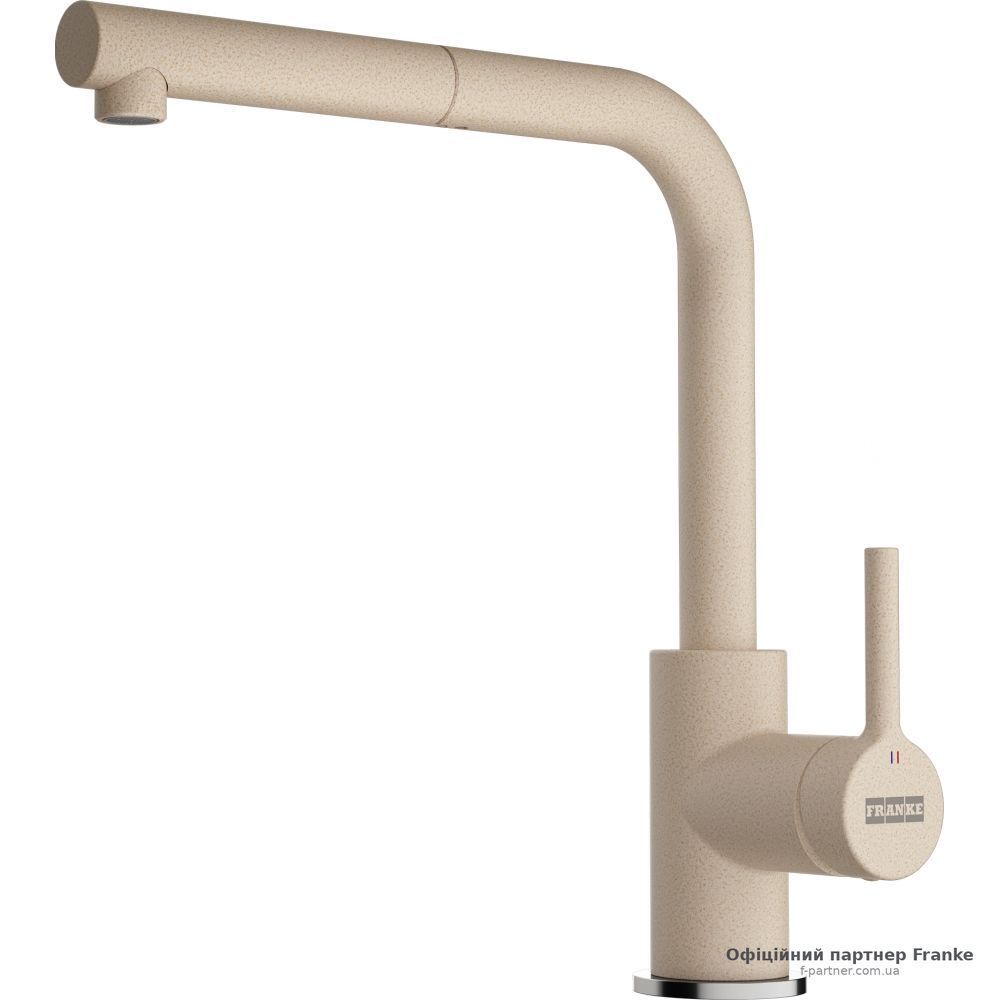 Змішувач Franke Lina L Shape Pull Out витяжний вилив бежевий 115.0728.489