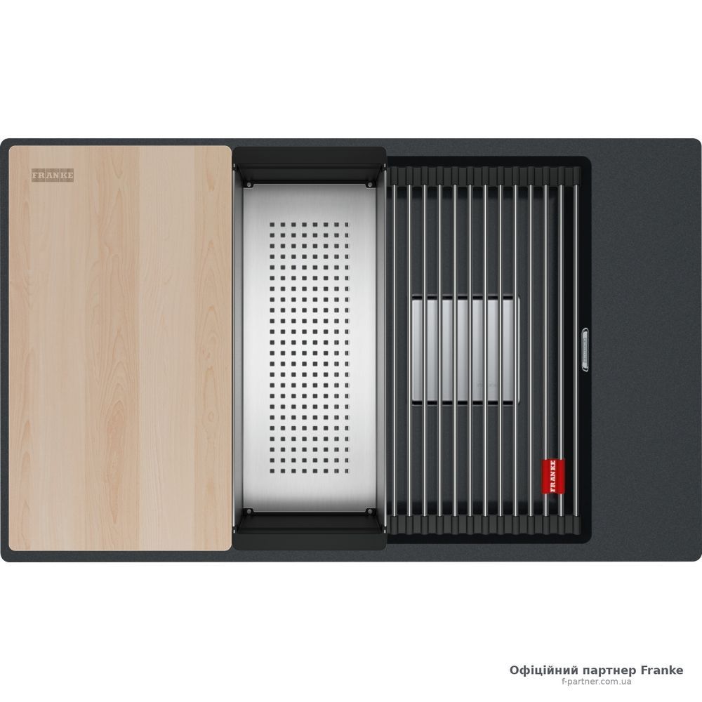 Мийка Franke KUBUS 2 KNG PRO 110-62 Фраграніт чорний під стільницю 125.0750.498