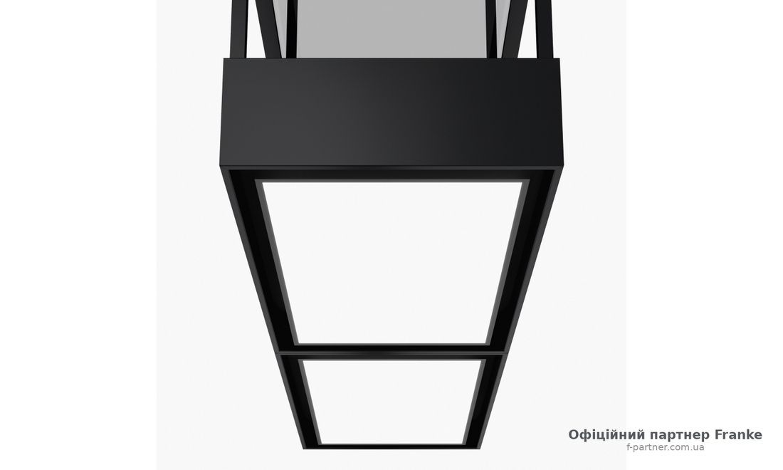 Острівна кухонна витяжка Franke FMY EVOLUTION F160 KL (Mythos T-Shelf Evolution K-Link, чорний матовий, острівна) 325.0726.999