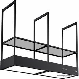 Островная кухонная вытяжка Franke FMY EVOLUTION F160 KL (Mythos T-Shelf Evolution K-Link, черный матовый, островная) 325.0726.999