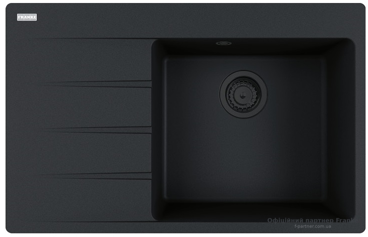 Мийка Franke Centro CNG 611-78 TL Black Edition Фраграніт чорний матовий на стільницю 114.0699.238
