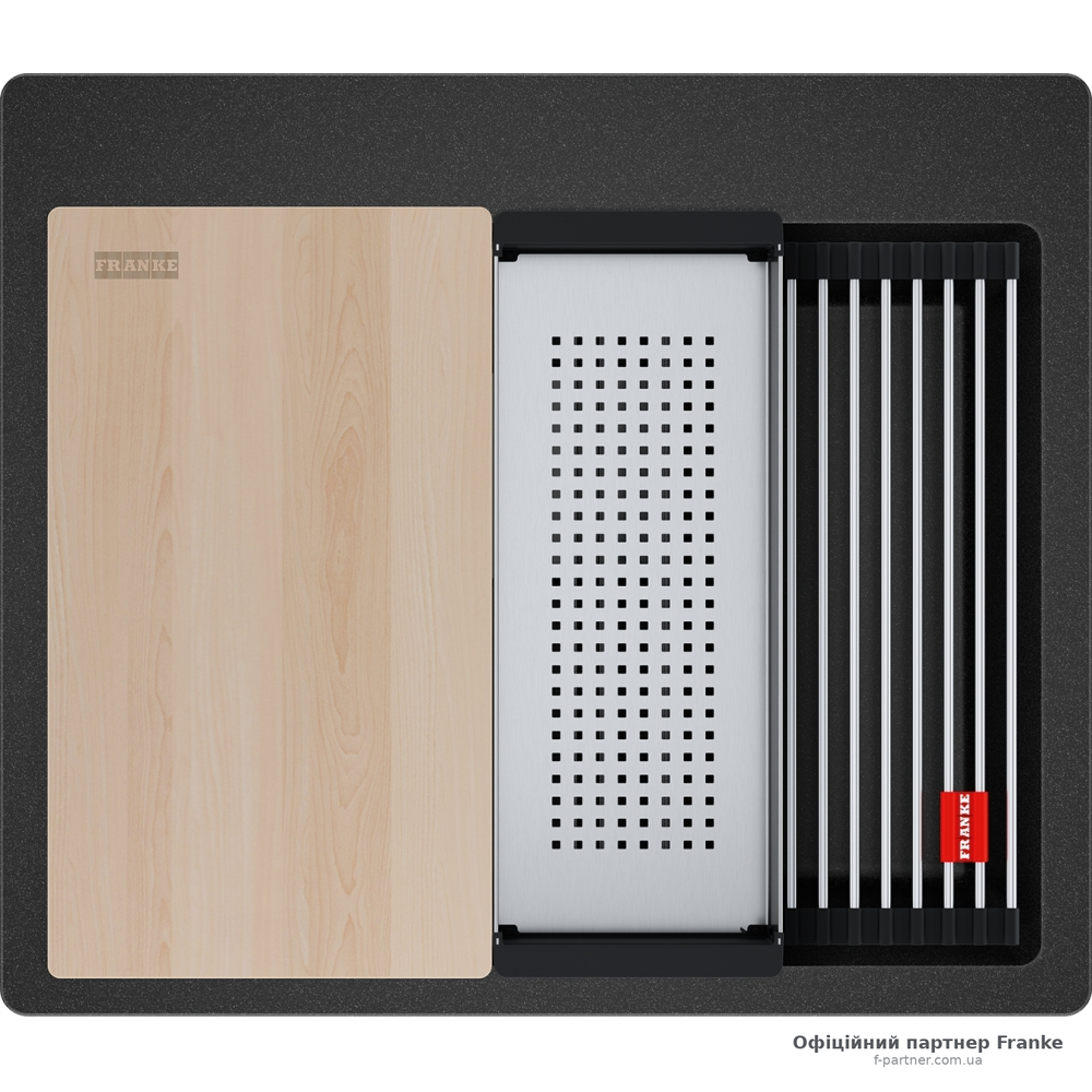 Мийка Franke KUBUS PRO KNG 610-53 Фраграніт онікс на стільницю 114.0749.501
