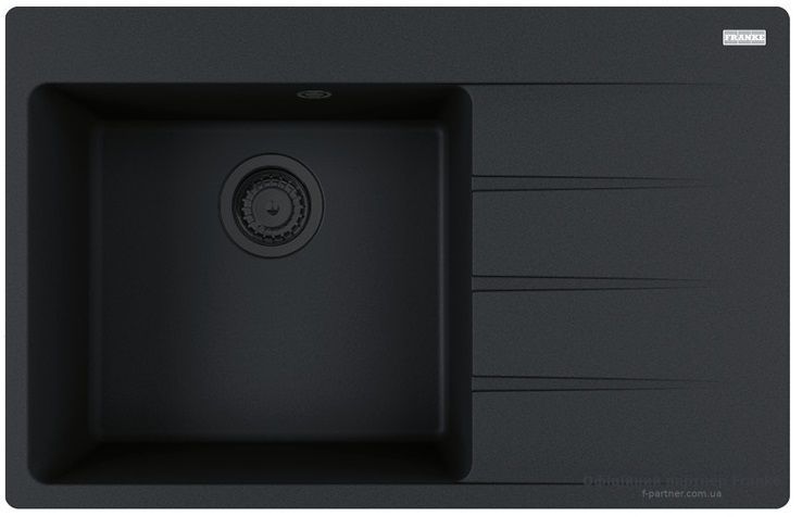 Мийка Franke Centro CNG 611-78 TL Black Edition Фраграніт чорний матовий на стільницю 114.0699.239