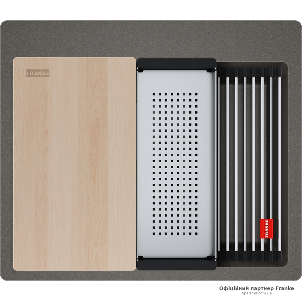 Мийка Franke KUBUS PRO KNG 610-53 Фраграніт сірий сланець на стільницю 114.0749.502