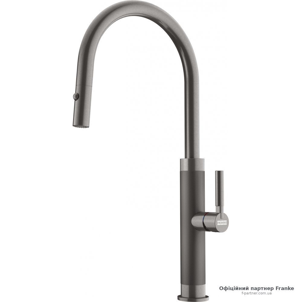 Змішувач Franke Mythos Masterpiece Pull Out витяжний вилив PVD антрацит 115.0711.555
