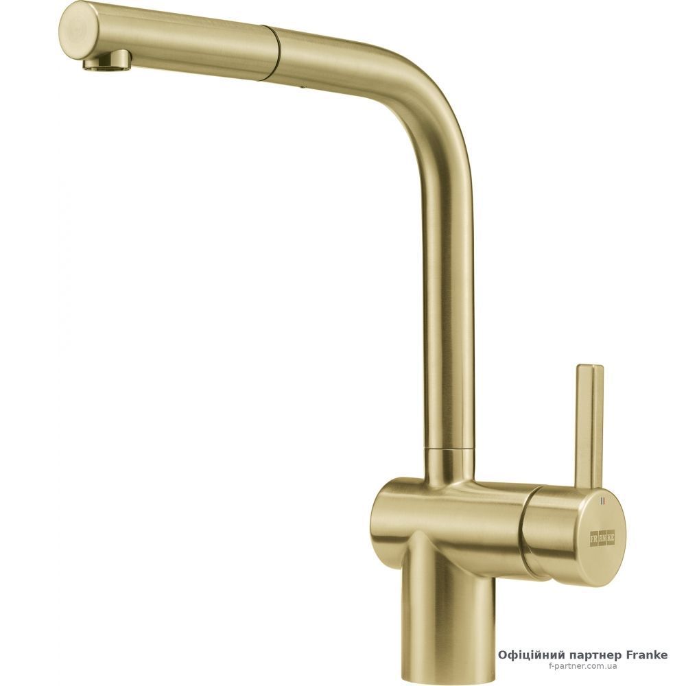 Змішувач Franke Atlas Neo Pull Out витяжний вилив PVD золото 115.0681.242