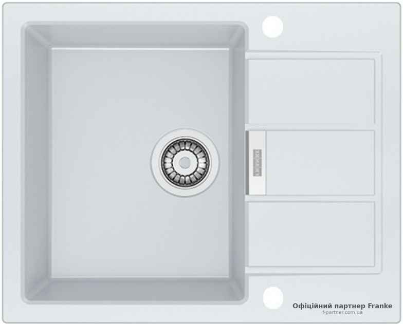 Мийка Franke Sirius 2.0 S2D 611-62 Тектонайт білий на стільницю 143.0627.382