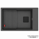 Мойка Franke KUBUS 2 KNG 110-62 Фрагранит Black Edition серый сланец под столешницу 125.0750.756 125.0750.756 фото 1