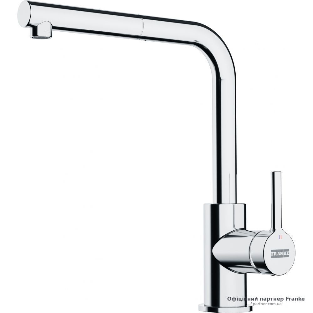 Змішувач Franke Lina L Shape Pull Out витяжний вилив хром 115.0712.420