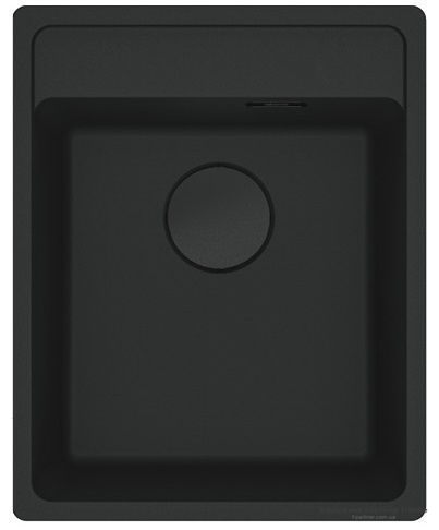 Мийка Franke Maris MRG 610-37 TL Black Edition Фраграніт чорний матовий на стільницю 114.0699.230