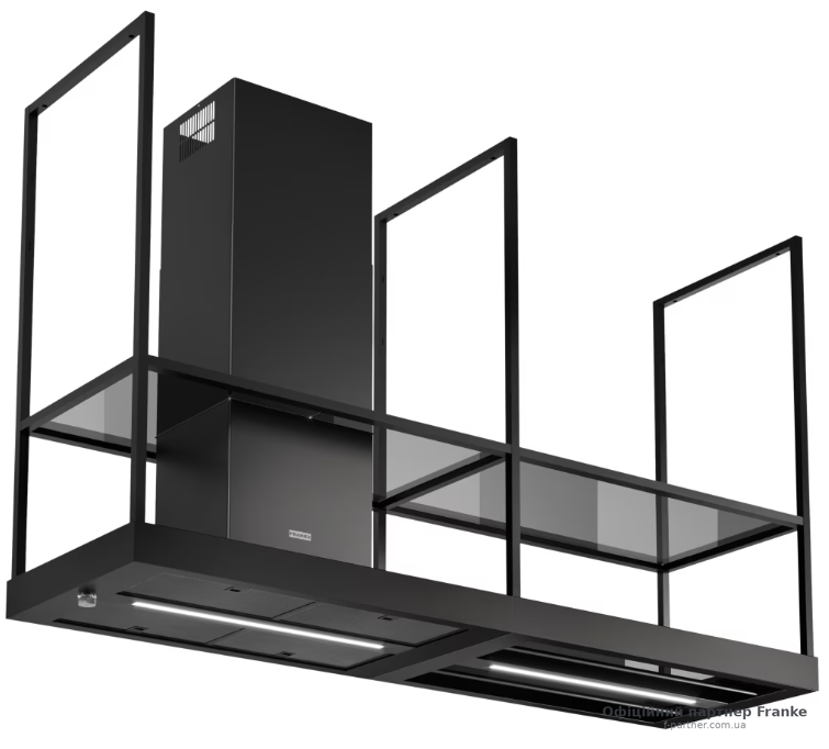 Витяжка Franke Mythos T-Shelf FMY BK MATT F180 острівна чорний матовий 325.0678.073