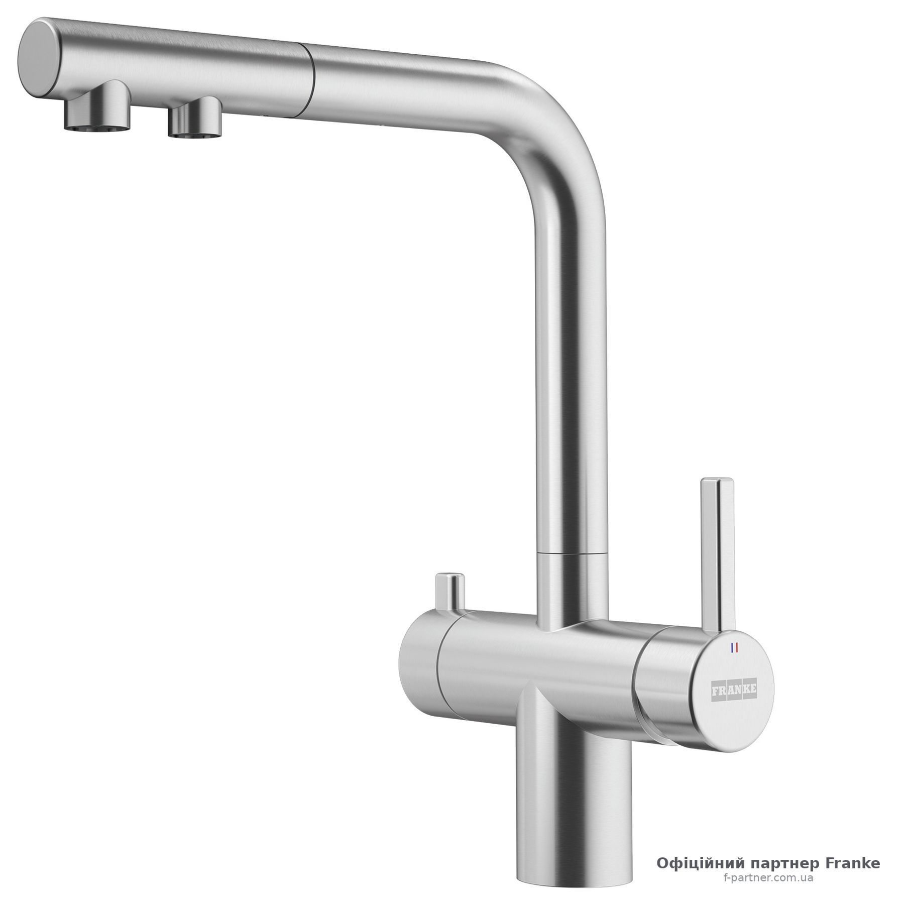 Змішувач Franke Atlas Neo Clear Water Pull Out витяжний вилив для фільтрованої води нержавіюча сталь 120.0758.155
